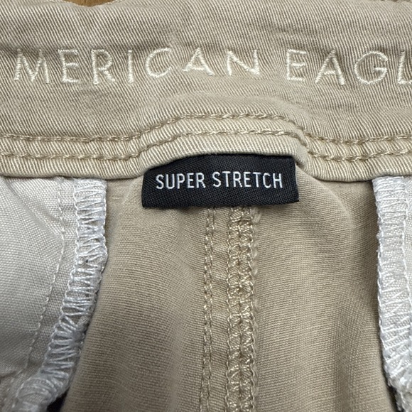 American Eagle kick boot chino pants women's 12XL long tan stretch preppy y2k - Picture 11 of 15